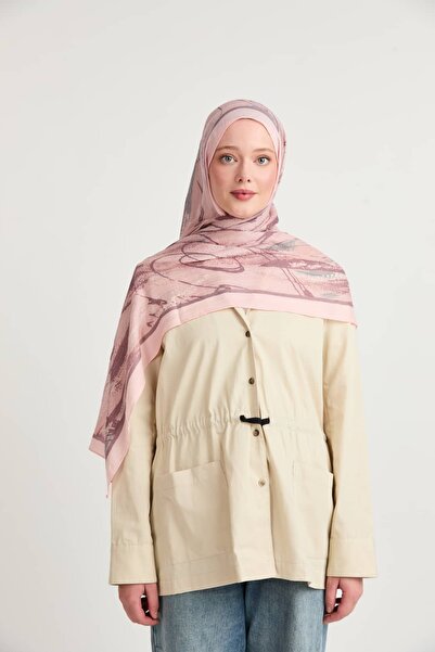 Modakaşmir Canvas Pattern Liva Modal Shawl