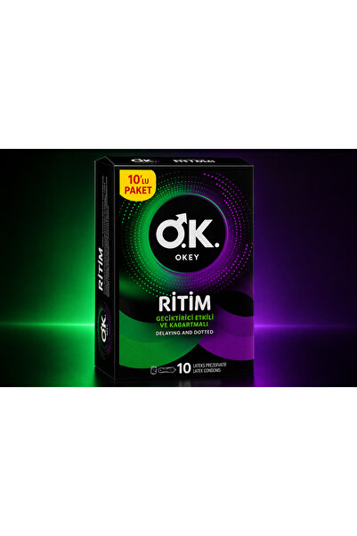 Okey Ritim Etkili ve Kabartmalı Prezervatif 10’lu