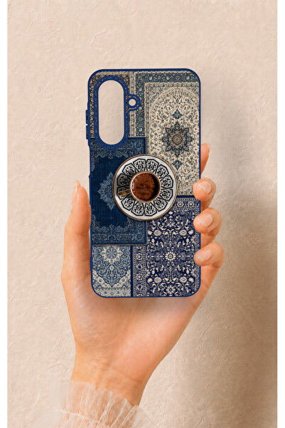 Vip Case Samsung A26 Uyumlu Türk Kahvesi ve Kilim Desenli Silikon Kılıf