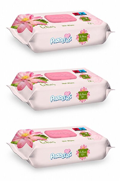 Paddlers Set 3x Servetele umede - Lotus (216 buc.)