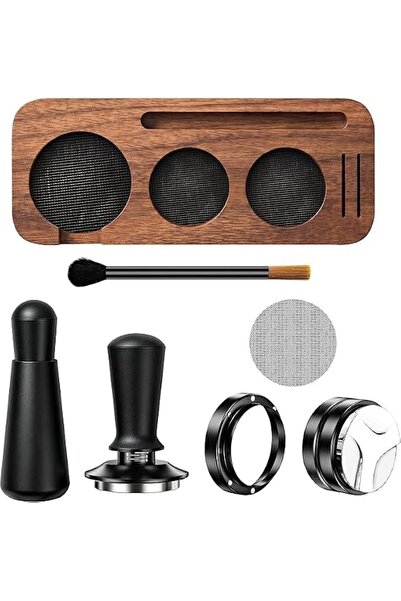 LENND 7 PCS Espresso Accessories Kit,51mm Espresso Tamper Tools, WDT Tool