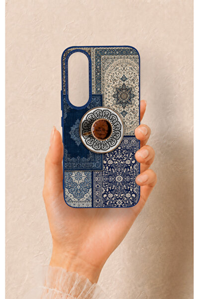 Vip Case Vivo V70 FE 5G Uyumlu Türk Kahvesi ve Kilim Desenli Silikon Kılıf