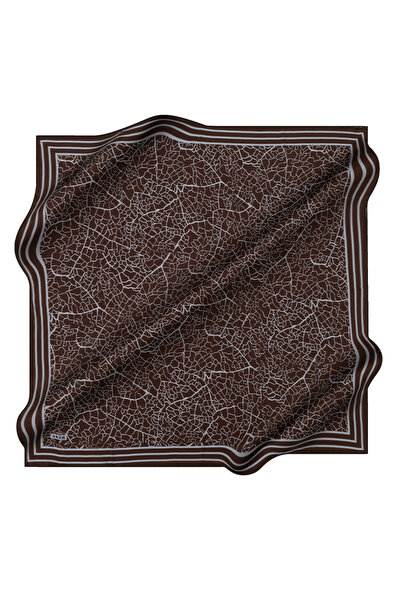 Aker Blue 90X90 Silk Twill Scarf