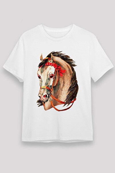 Darkhane Horse White Unisex T-Shirt T-Shirt