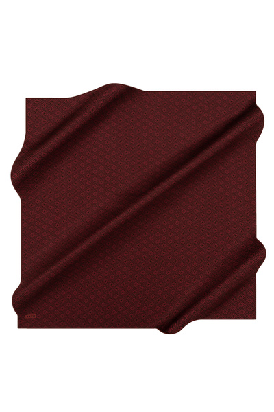 Aker Bordo 90X90 İpek Twill Eşarp
