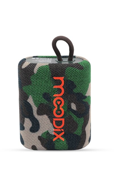 Moodix By Styli مكبرات صوت بلوتوث مع حامل بطاقة TF، تصميم مموه KI23TM02