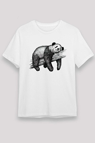 Darkhane Panda White Unisex T-Shirt T-Shirt