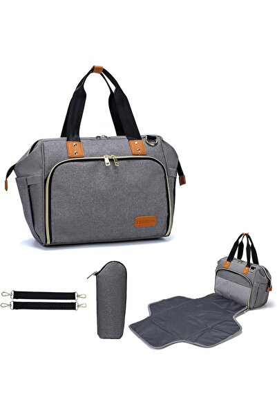 LIMOS Diaper Mummy Bag Tote with Bottle Case and Changing Pad, Dikaslon Large...