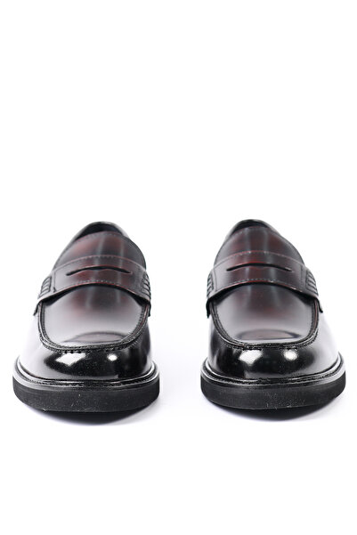 Tuna Burgundy Genuine Leather Eva Sole Loafer Shoes - Z1047