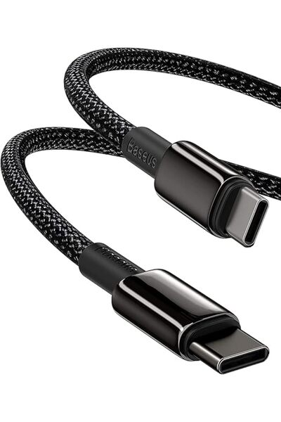 Baseus كابل USB C، شحن سريع 100 واط PD 5A QC 4.0، كابل USB C إلى USB C، مصنوع...