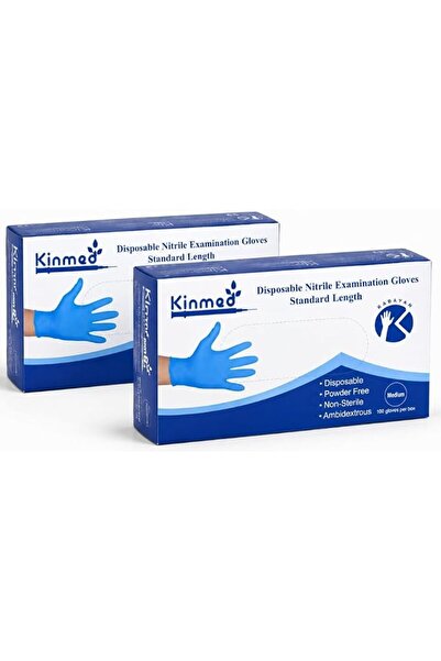 Generic KBEIAN Nitrile Examination Gloves, Medium, Blue, Powder Free, Disposa...