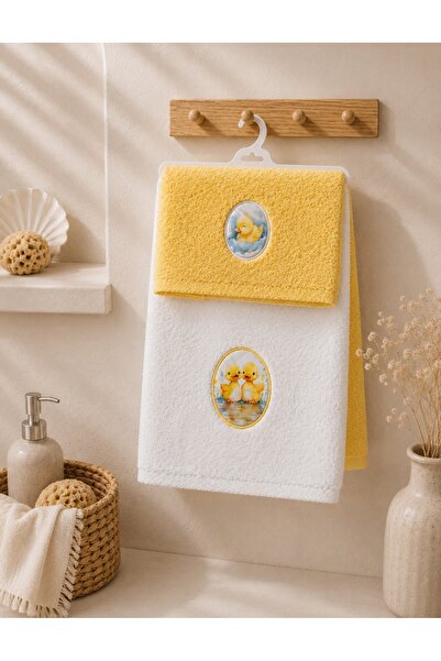 ZIY Collection ZIY Kids Series 2'li Bebek Banyo Seti - Bebek El-Yüz Havlusu (...