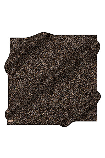 Aker Black 90X90 Silk Twill Scarf