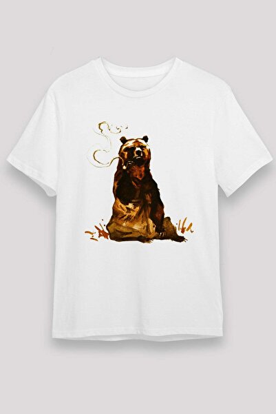 Darkhane Bear White Unisex T-Shirt T-Shirt