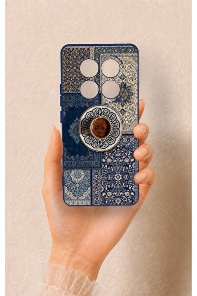Vip Case Redmi Note 14 Pro 5G Uyumlu Türk Kahvesi ve Kilim Desenli Silikon Kılıf