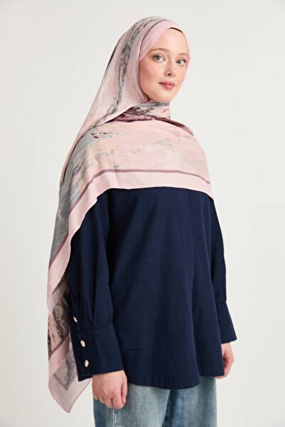 Modakaşmir Delta Pattern Liva Modal Shawl