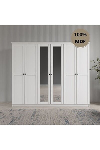 comiet Dali 6 kapılı MDF country gardırop
