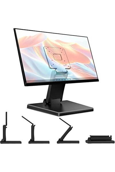 XICEN حامل تلفزيون LCD قابل للتعديل، حامل شاشة محمول للشاشات من 10 إلى 27 بوص...