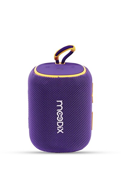 Moodix By Styli مكبر صوت بلوتوث مقاوم للماء مع بطاقة TF ومنفذ USB، أرجواني KI...