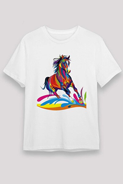 Darkhane Horse White Unisex T-Shirt T-Shirt
