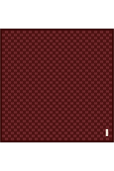 Pierre Cardin Red 90X90 Silk Crepe Satin Scarf