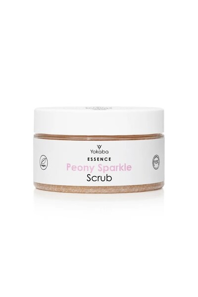 YOKABA Scrub corporal Peony Sparkle exfoliant și iluminator cu particule 250g