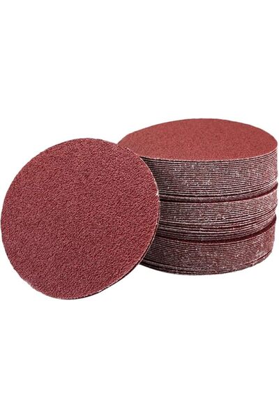 balacoo 100Pcs Flocking Round Sandpapers Grinding Papers Adhesive Hook and Lo...
