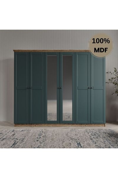 comiet Dali 6 kapılı MDF country gardırop