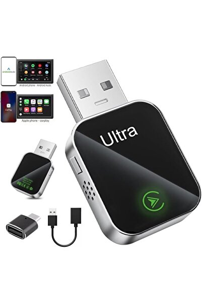 GENERAL Wireless CarPlay & Android Car Adapter,2 in 1,Plug & Play CarPlay Don...