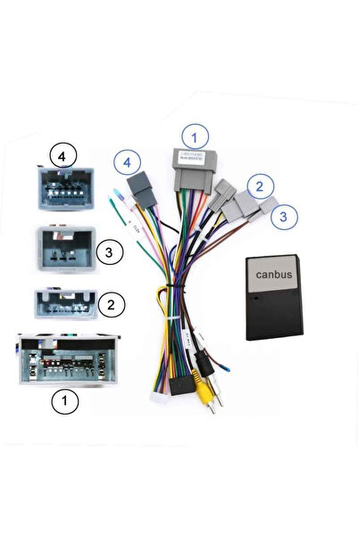 HUB64 Honda Civic (2014-2015) Adapter Wiring for Android Multimedia Navigatio...