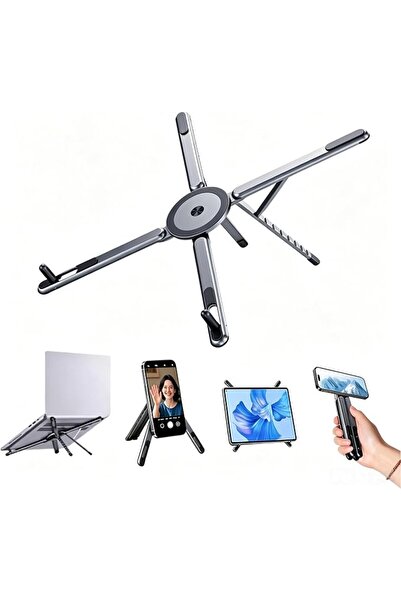 NIUBI Adjustable Laptop Stand, 3-in-1 Magnetic Foldable Stand for Laptop, Tab...