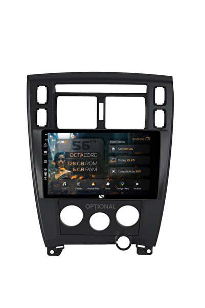 HUB64 Navigatie Android Hyundai Tucson (2006-2013), 10.1 inch, 6GB RAM, CarPl...