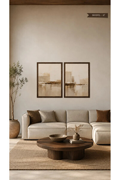 Akıllı Kağıt Statik Tutunma Özellikli Tablo - Poster Modern (Model- 47)