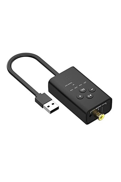 SWIUKPHE محول صوت رقمي، USB بلوتوث 5.2 إلى منفذ بصري محوري AUX، للتلفزيون، ال...