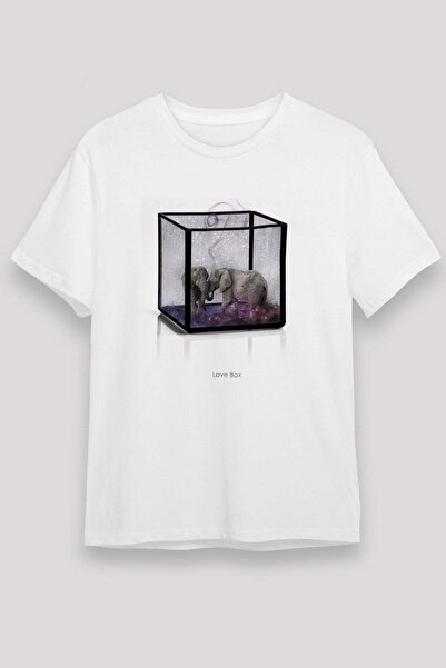 Darkhane Elephant White Unisex T-Shirt T-Shirt
