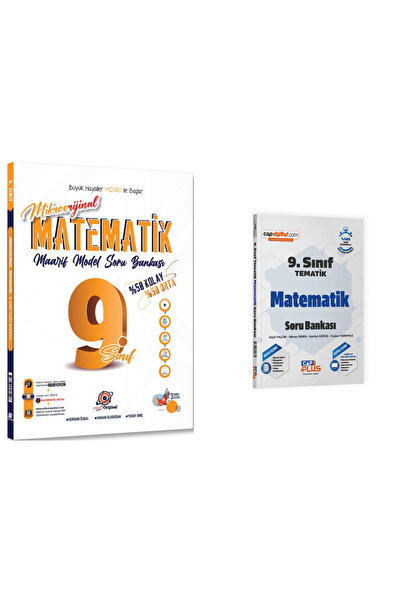 Çap Yayınları Orijinal Mikro 9. Sınıf Matematik Maarif ve Çap Matematik Temat...