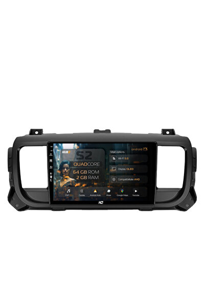 HUB64 Navigatie Android Citroen Jumpy / Peugeot Expert (2017-2021), 9 inch, 2...