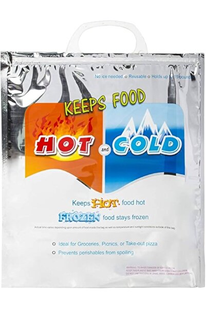 Generic Reusable Insulated Shopping Bag, Hot Cold Food and Beverage Heat Pres...