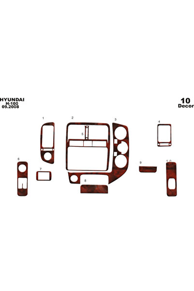 Marscockpitdesign Hyundai H 100 Torpido Kaplama 2004 10 Parça