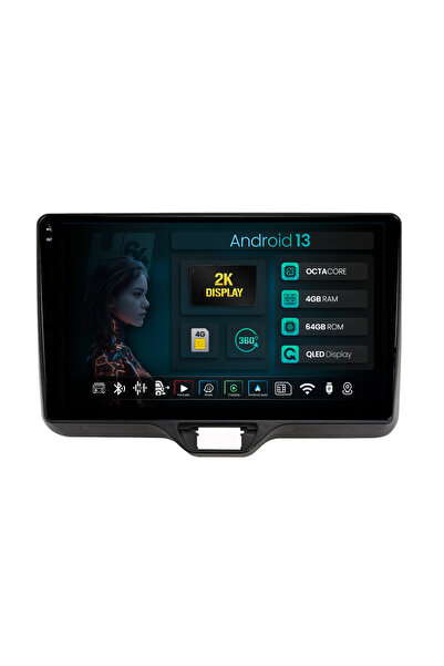 HUB64 Σύστημα πλοήγησης Android Toyota Yaris (2020+), 10.36 ιντσών, 4GB RAM, ...