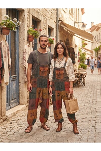 AYASOFYA OTANTIK Unisex Indian Ethnic Patterned Jumpsuit