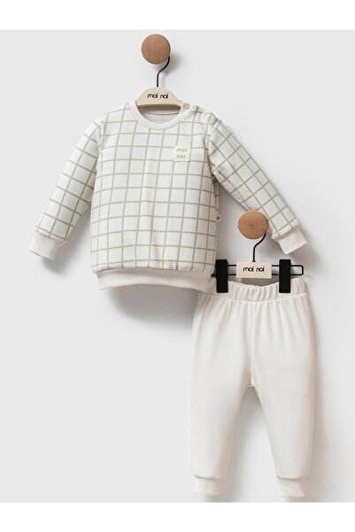 Moi Noi 2-Piece Printed 3-12 Month Set - Gray