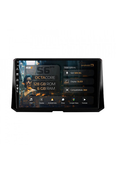 HUB64 Navigație Android Toyota Corolla (2019-2023), 10.1 inch, 6GB RAM, CarPl...