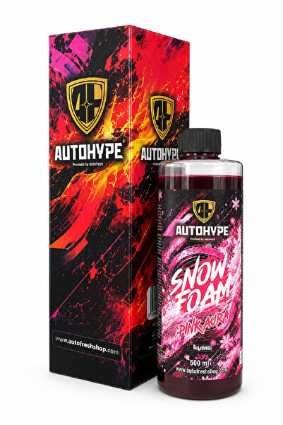 AUTOHYPE Snow Foam Pink Aura 500 ml | Konsantre Pembe Köpük | Oto Ön Yıkama Şampuanı Yoğun Köpük