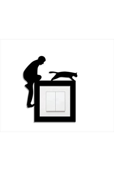 OEM Decor pentru priză și întrerupător, MDF, Pisici -1, dimensiuni interioare...