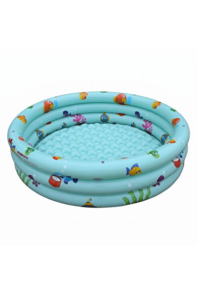 jonaeinah 3 Layers Water Pattern Green Color Round Baby Swimming Pool (Jr-130Gr)