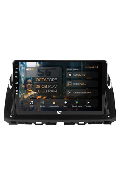 HUB64 Navigatie Android Mazda CX-5 (2012-2015), 10.1 inch, 6GB RAM, CarPlay s...