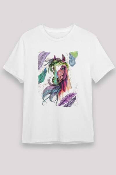 Darkhane Horse White Unisex T-Shirt T-Shirt
