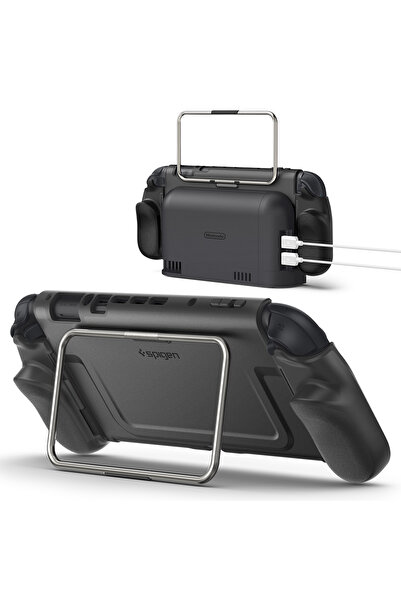 Spigen Προστατευτική Θήκη Διπλής Λαβής Pro με Βάση για Nintendo Switch 2, Μαύρο