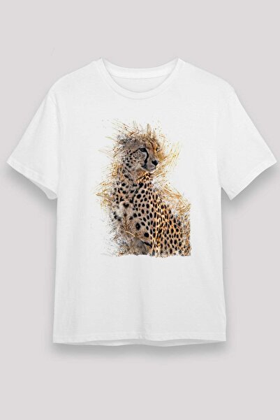 Darkhane Cheetah White Unisex T-Shirt T-Shirt